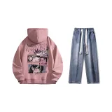 Set (Пыльно-розовый Стандартное издание + Темно-синие Джинсы)