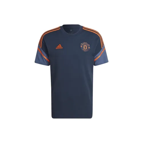 Adidas Manchester United Футбол Джерси Мужской Морской Синий