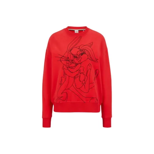 HUGO BOSS HUGO BOSS X LOONEY TUNES SS23 Красный Женские Свитшоты