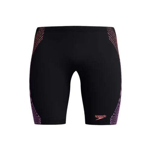 Speedo Плавательные шорты Мужские Черные Коралловые