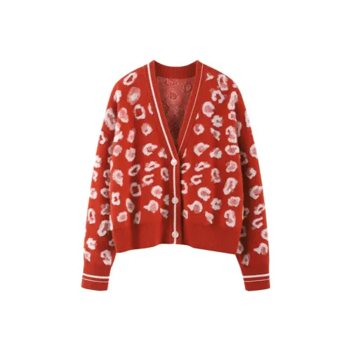 MAIGRE SIMHAT Кашемир Свитер Женский Белый Оранжевый