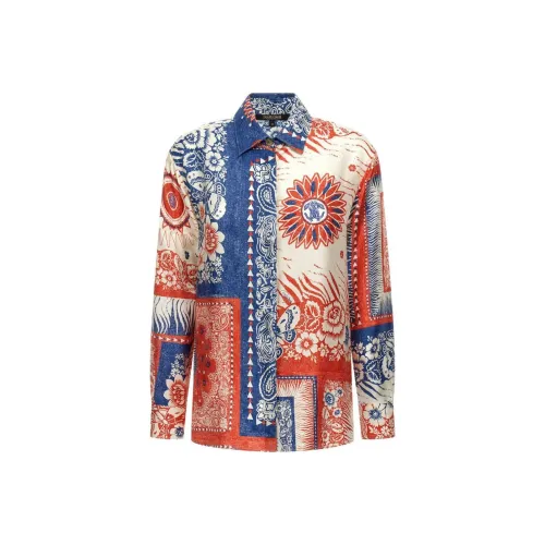 Roberto Cavalli FW24 Рубашка Женская Многоцветная