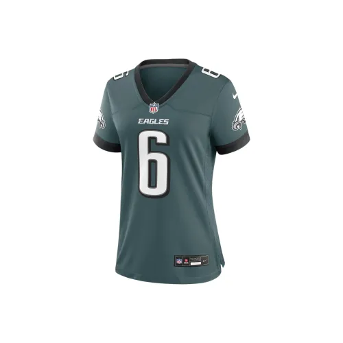 nike NFL Стандартная футболка Женская Зеленая