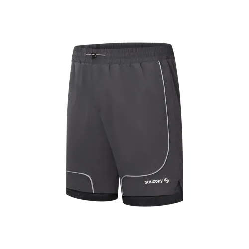 Saucony Повседневные шорты Мужские Темно-серые
