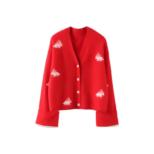 MAIGRE SIMHAT Кашемировый свитер женский красный