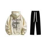 Set (Apricot Standard Edition + Black Casual Pants)  
Комплект (Абрикос Стандартное Издание + Черные Повседневные Штаны)