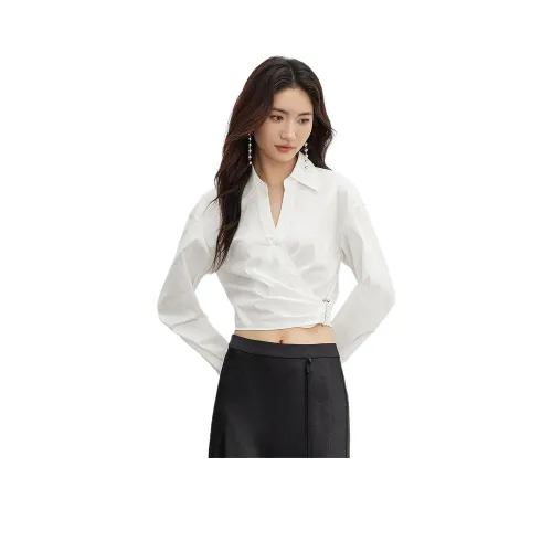 Hopeshow Рубашка Женская Натуральный Белый