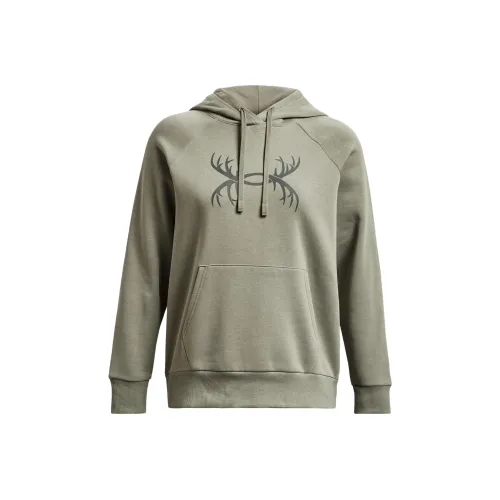 Under Armour Rival Fleece Толстовка Женская Светло-Зеленая