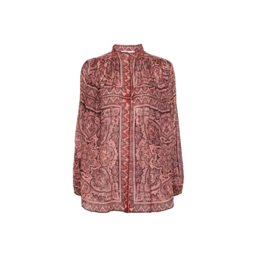 Zimmermann SS24 Рубашка Женская Розовая