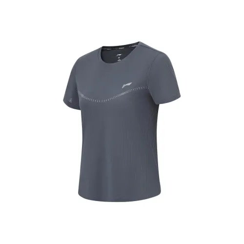 LINING Running Collection Эбеново-черные Женские Футболки