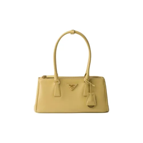 PRADA Сумка из коровьей кожи сумка через плечо среднего размера женская светло-желтая