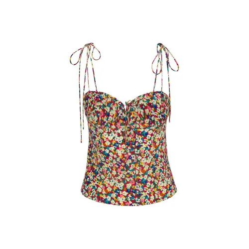 Realisation Par The Ana Топ на бретелях Женский Многоцветный