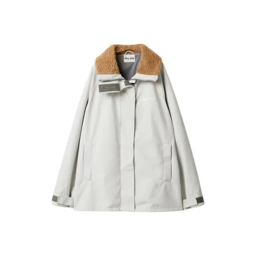 MIU MIU FW24 Куртки и Пальто Женские Белые