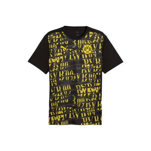 PUMA Черная Мужская Футбольная Джерси