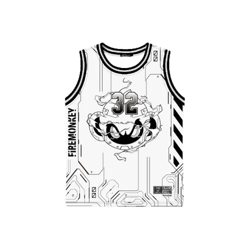 FireMonkey Баскетбольная Джерси Унисекс Белая