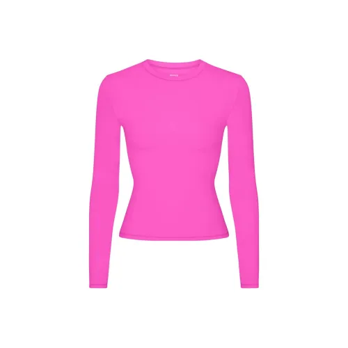 Skims Розово-красные Женские Т-рубашки