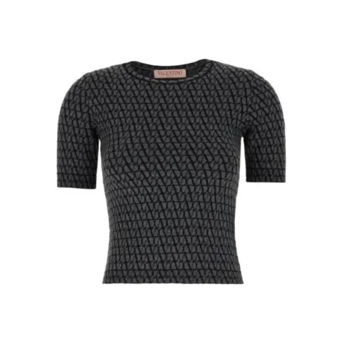 Valentino T-рубашка женская черная и серая