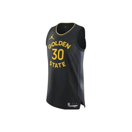 Jordan Golden State Warriors Dri FIT ADV NBA Аутентичный Баскетбольный Джерси Мужской Черный