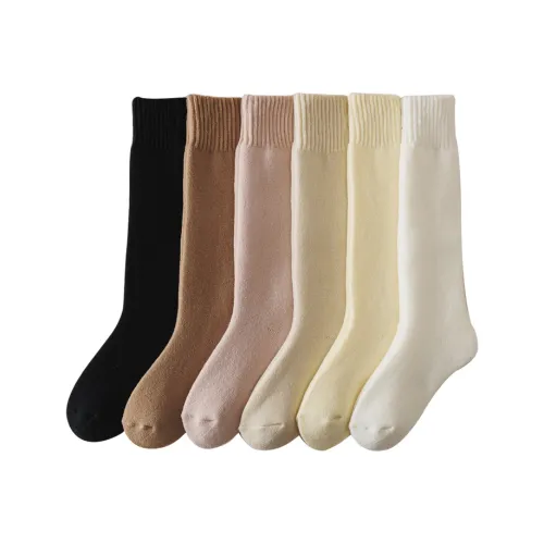 H YXIANG Носки Crew Женские 6 пар смешанные цвета