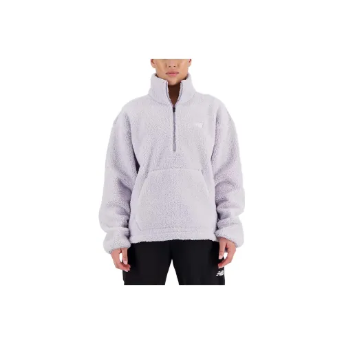 New Balance Серый Фиолетовый Женские Свитшоты