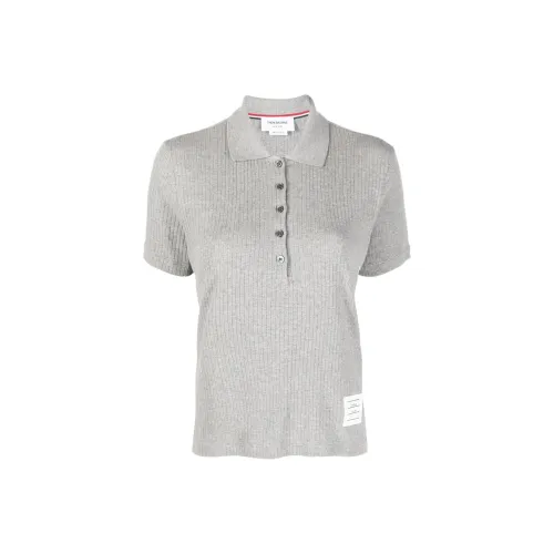 THOM BROWNE Серый Женские Поло
