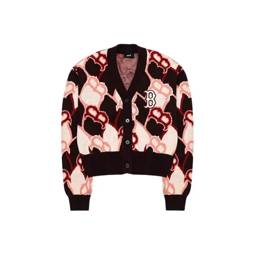 MLB Old Flower Бургундский Женские Кашемировые Свитеры