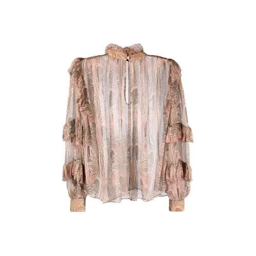 ETRO Коричневые Женские Рубашки
