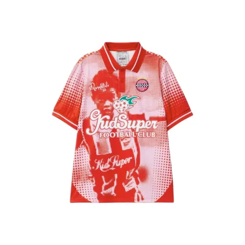 KIDSUPER STUDIOS x Ronaldinho Collaboration FW24 Футбол Джерси Мужской Красный