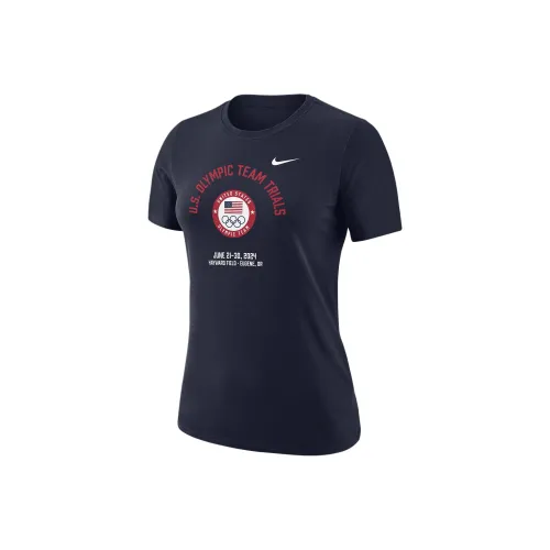 Nike USA Track Field Olympic Series Стандартная футболка Женская Темно-серый