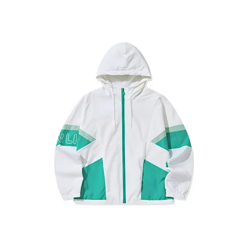 QIAODAN Куртка WOMEN'S JORDAN Белый Синий Зеленый