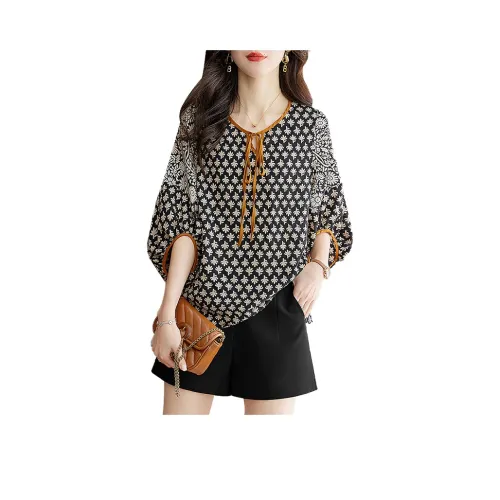 Cypress House Рубашка Женская Черная Подошва Многоцветная