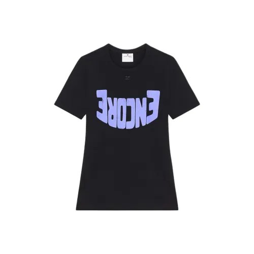 COURREGES T-рубашка Женская Черный Фиолетовый Черный Фиолетовый