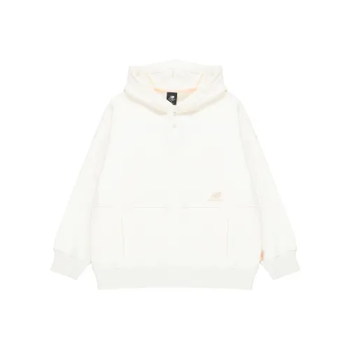 New Balance Свитшот Осенний Зимний Женский Белый