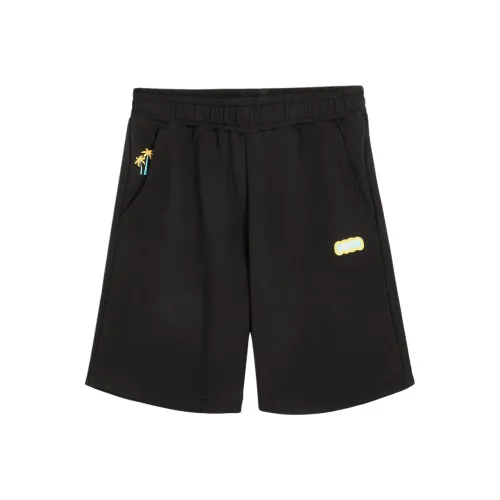 PUMA Graphic Повседневные шорты Мужские Черные 01