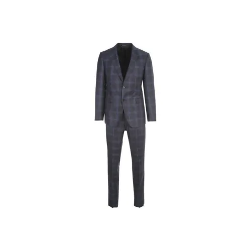 EMPORIO ARMANI Бизнес-костюм мужской синий