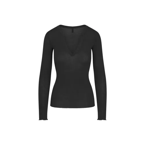 SKIMS Стандартная T-рубашка Женская Onyx Onyx