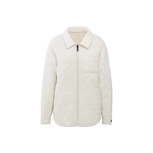 Moose Knuckles Шерпа Cambridge Рубашка Куртка Куртки Пальто Женские Айвори Белый