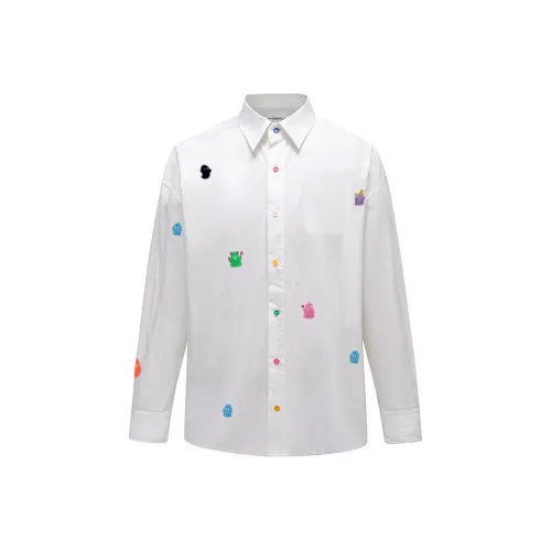 INTERPLU Белая унисекс рубашка