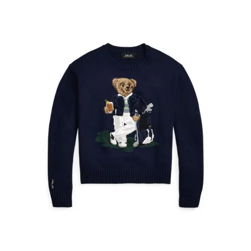 Ralph Lauren FW24 Трикотаж Женский Элегантный Темно-Синий