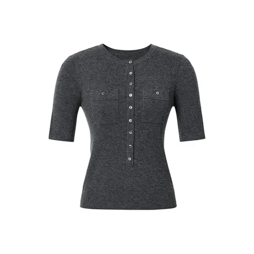 Hopeshow Трикотаж Женский Черный Серый