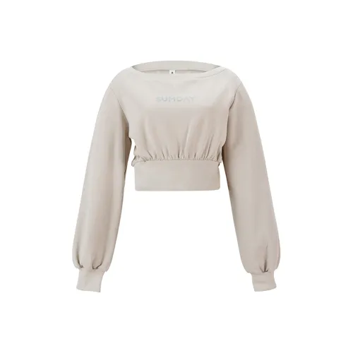 Sumday Athletics Молочно-чайный бежевый женские свитшоты