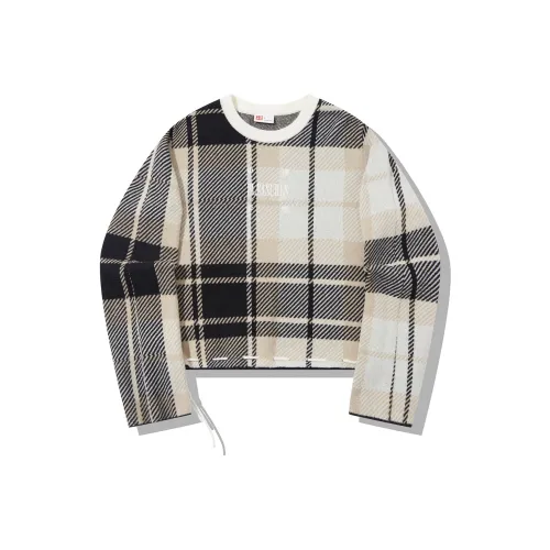 LINING X Pleasures Трикотаж Женский Черный Айвори Клетка Комплект