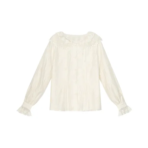 Snbl Абрикос Рубашка Женские Рубашки