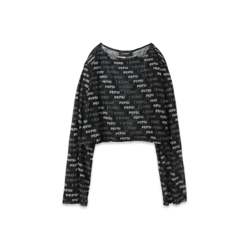 D.Desirable PEPSI Co Branded Edition Черные Женские Рубашки T