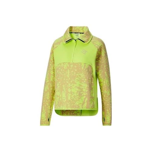 PUMA STEWIE X EARTH DIME Толстовка Женская Зеленая