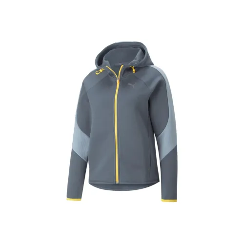 PUMA Mercedes EVOSTRIPE Full Zip Толстовка Куртка Женская Синяя