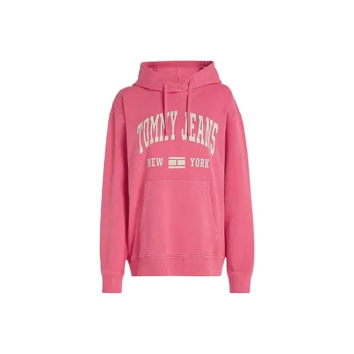 Tommy Hilfiger VARSITY Логотип Промытый Relaxed Fit HOODY Толстовка Женские Розовый