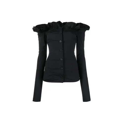 PHILOSOPHY DI LORENZO SERAFINI Черные Женские Рубашки