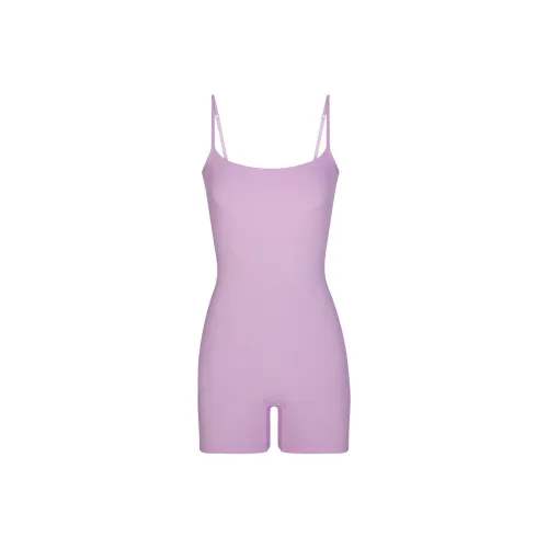 SKIMS Valentine's Day Collection Мягкий Lounge Scoop ONESIE Комбинезон Женские Sugar Сливовый Sugar Сливовый