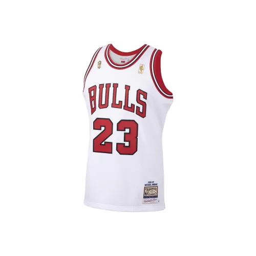 NBA x MITCHELL NESS Chicago Bulls Баскетбольная Джерси Мужская Белая